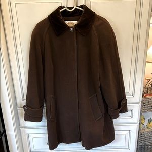 Vintage Talbots ladies brown coat size 10